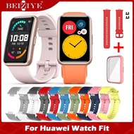 แถบซิลิโคนสำหรับนาฬิกา For Huawei Fit/Huawei Fit New นาฬิกาหน้าจอสร้อยข้อมือตัวป้องกันสายรัดข้อมือสำหรับ For Huawei watch Fit/Huaweiwatch Fit New สมาร์ทวอท์ชสายคล้อง