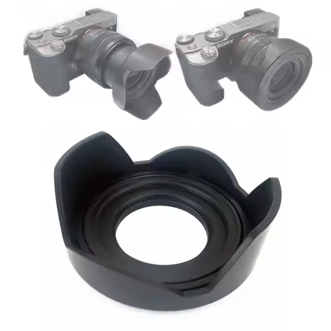 Flower Lens Hood Shade for Sony FE 28–60mm F/4-5.6 / 28-60 mm F4-5.6 SEL2860 40.5mm A7C A7R A7S A7 I