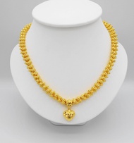 Thai Jewelry สร้อยคอ ทองคำ สร้อยสังวาลย์ ดอกพิกุล ผู้หญิงโคลนนิ่ง งานชุบทองไมครอน ชุบด้วยเศษทองคำแท้ 96.5 % หนัก 4 บาท ยาว 18 นิ้ว ทองชุบ ทองหุ้ม