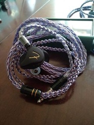 粗芯7N單晶銅鍍銀合拼升級線耳機線 jh audio Shure SENNHEISER fender campfire westone 2.5mm3.5mm4.4mm