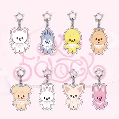 Straykids Cartoon New Acrylic Keychain Bag Pendant Accessories Star Peripheral Gifts for Straykids C
