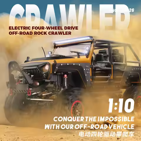 Hot Sale 1:10 Weili Toys 104026 Rc 4wd With Electric Winch Off-Road Vehicle Wrangler Replica Alloy D
