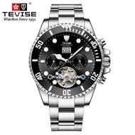 COD Wrist watch Swiss TEVISE Water Ghost Watch Tiktok Same Mens Fully Automatic Mechanical Watch Tou