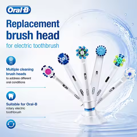 Removable Toothbrush Head Suitable for Oral-B Rotary Electric Toothbrush Oral Cleaning Soft Bristles