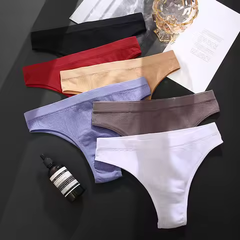 Seamless Brazilian Panties For Women Solid Women's Panties Low Waist Bikini Panty Girls Basic Female