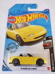 2020 Hw Roadsters '91 Mazda MX-5 Miata, Yellow 208/250