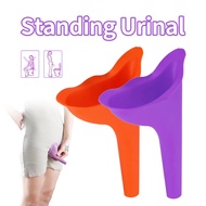 Woman Emergency Urinal, Pink Purple Soft Urine Wee Funnel
