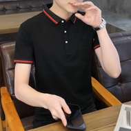 Fashion Printed Spliced Pockets Short Sleeve Polo Shirts Men's Clothing 2023 Summer New Casual Pullovers Korean T-Shirt