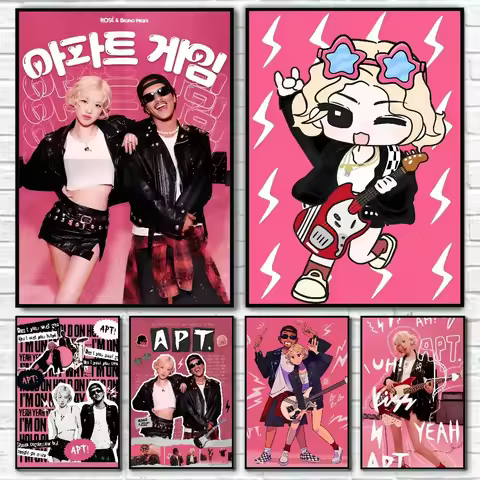 1PC Album APT. Singer R-Rose B-Bruno Poster Poster Paper Print Home Living Room Bedroom Entrance Bar