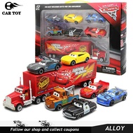 รถของเล่นCars McQueen 7 Alloy Cars 7 In 1 Lightning Alloy CAR Model Die-Cast Vehicles Kids TOYSของเล