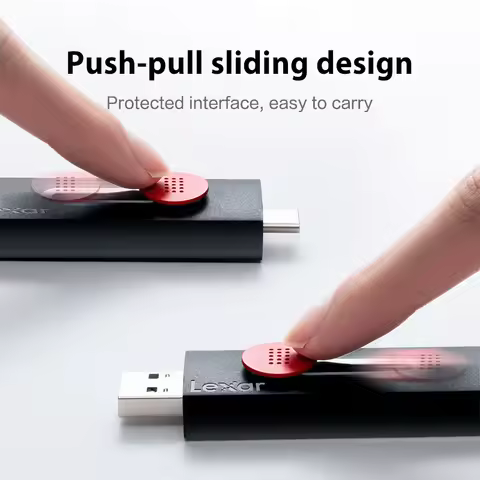 Lexar D300 Dual USB 3.2 Type-C Flash Drive for Phone TV 32GB 64GB Pendrive Max 130Mb/s Memory U Disk