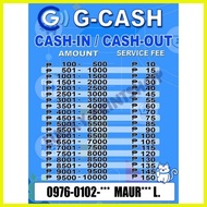 ♞Gcash Cash Rates with Gcash Name &amp; Number