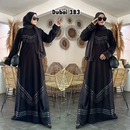 Abaya Hitam Turkey Gamis Maxi Dress Arab Saudi Turki Dubai 383