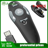 ℡☇✼ 1 8PCS 2.4GHz Wireless USB Powerpoint Presentation PPT Flip Pen Pointer Clicker Presenter with Red Light Remote Control for