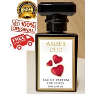 (FREE SHIPPING READY STOCK) EDP24jam Amber Oud Eau De Parfume #loveatfirstscentresources