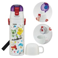 Pokemon Kids Stainless Steel Water Bottle 2way 470ml/430ml Skater SKDC4-A
