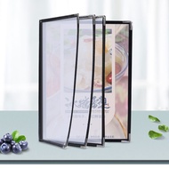 [Transparent Menu Book] Recipe Cover Menu Book A4 Transparent PVC Hotel Ordering Book Menu Folder Bi