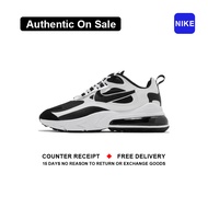 ใหม่และแท้ Nike Air Max 270 React " Black White " รองเท้ากีฬา CT1646 - 100 รับประกัน 1 ปี