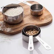 URJUMPEA 4Pcs Set Measuring Cups Stainless Steel Kitchen Gadgets Baking Tools