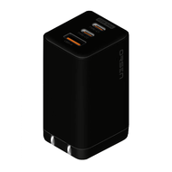 [แจกโค้ด 25-30 เม.ย.]  Eloop C12 GaN หัวชาร์จเร็ว 3 พอร์ต PD 65W QC 4.0 Apapter อแดปเตอร์ หัวชาร์จ Type C Notebook Laptop มือถือ สมาร์ทโฟน Samsung Huawei ของแท้ 100%