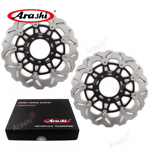 Arashi 300mm CNC Full Floating Front Brake Disc Rotors For KAWASAKI NINJA ZX-10R 2004 2005 2006 2007