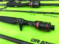 DRAVE Knight Sa bre Bait Casting Rod Free 1pcs Drave Sticker