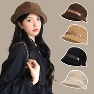 Autumn-winter Corduroy Fisherman's Hats Can Be Worn Hats As Small Bowler E4d5