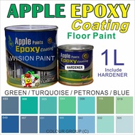 1L ( 1 LITER ) APPLE EPOXY COATING / EPOXY FLOOR PAINT CAT LANTAI / Heavy Duty Protection / CERAMIC TILE CEMENT / C wpc