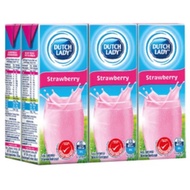 Dutch Lady Strawberry Milk 200ml 6 Per Pack