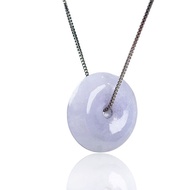 【願‧平安】紫羅蘭翡翠平安扣項鍊 | 天然緬甸玉A貨翡翠 | 送禮