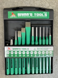 Wynns เหล็กตอก เหล็กส่ง เหล็กสกัด 12ชิ้น/ชุด 6ชิ้น/ชุด รหัส W0449  W0448