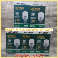 CAHAYA AMASCO CROWN 5 WATT 5 PCS PACKAGE 10 WATT/ 15 WATT/ 20 WATT/ 30 WATT WHITE LIGHT/