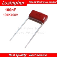 10PCS 104K400V 0.1 UF 100NF Pitch 15mm 400V 104J 104K CBB Polypropylene Film Capacitor