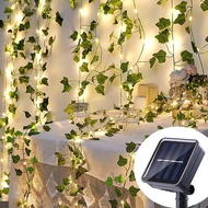 ✨Malaysia Stock✨10M Solar Lights Solar Rattan Lights Maple Leaf Ivy Fairy String Lights lampu led st