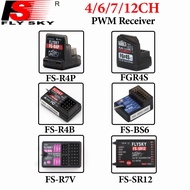 FLYSKY FS-R4P FS-R4B FGR4S BS6 FS-R7V FS-SR12 4/6/7/12CH 2.4GHz PWM Receiver For RC Car Boat Robot P