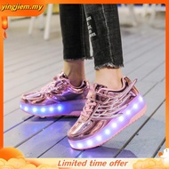 Heelys wing single-wheel LED shoes kids luminous shoes youth pulley sports shoes sneakers for women 