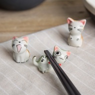 Creative Japanese-Style Ceramic Super Cute Kitten Chopstick Rest Public Chopstick Rest Chopstick Res