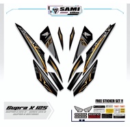 STRIPING SUPRA X 125 R NEW MOTIF 1 STICKER/ SUPRA X 125 FI STICKER/ SUPRA-X 125 R/ WAVE 110 R/ STIPI