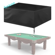 FUSIONEDGE Billiard Table Cover, 7/8/9 Feet Oxford Cloth Pool Table Dust Cover, Durable Black Waterp