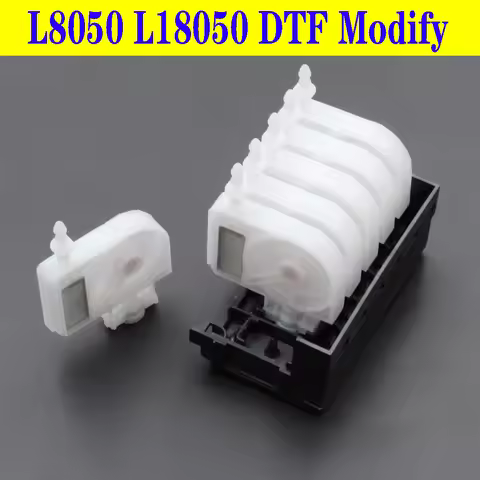 High Capacity L18050 18100 Printhead Manifold Adaptor With Damper XP600 Print Head DTF Ink Dumper Mo