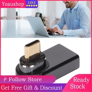 yoaushop Fydun Magnetic Type C to USB Adapter 24pin Elbow 1920x1080 60Hz 10Gbps Male Female for  Pro