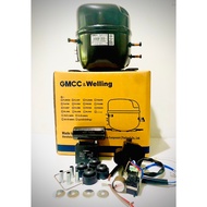 GMCC คอมเพรสเซอร์ตู้แช่ /HITACHIเดิม รุ่น FH3014-SY (1/2HP) น้ำยา R134a ใช้แทนคอม AE4440,AE2415Y,AE4