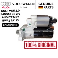 Volkswagen VW BWA EA113 Golf MK5 2.0 Scirocco 2.0 Passat B6 Audi TT MK2 Starter Motor 02E911023J