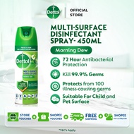 Dettol Antibacterial Disinfectant Spray Morning Dew (450ml)