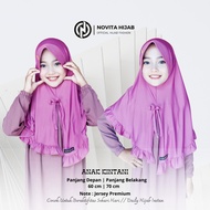 The Newest Hijab For Children With A Premium Drawstring Jersey For Children Ori Novita Hijab