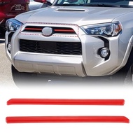2Pcs/set Car Front Middle Grille Cover Trims Styling Mouldings For Toyota 4runner TRD Pro/TRD Sport 