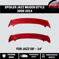 Spoiler - JAZZ MUGEN STYLE Back Hat 2008-2014 || Mugen RS JAZZ SPOILER || Jazz Hat 2008-2014