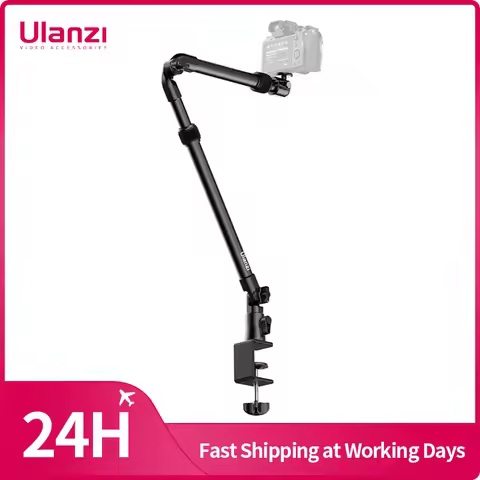 Ulanzi ZJ02 Camera Desk Setup Stand Adjustable Desk Mount with Holding Arm Max Load 2KG for Mirrorle