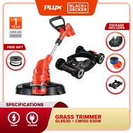 BLACK & DECKER GL5530 + CM100-B1 530W String Grass Strimmer 30CM (GL5530 GL5530-B1)