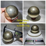 Natural Pyrite Sphere/ Fools Gold Raw Sphere / Pyrite Sphere